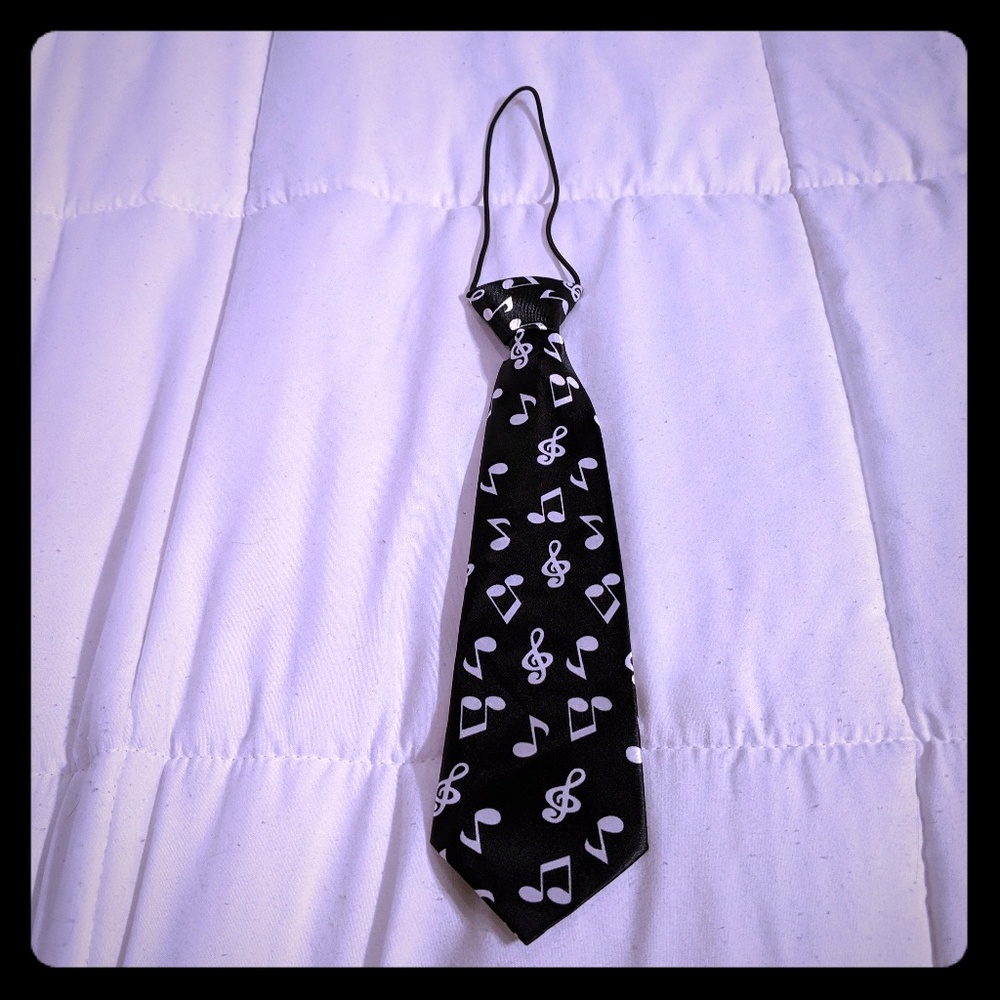 Music themed satin baby/toddler tie